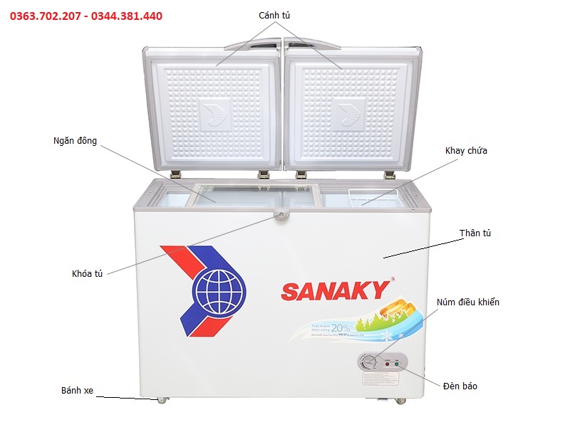 Tủ trữ đông Sanaky VH-2599A1 được nhiều người tiêu dùng lựa chọn