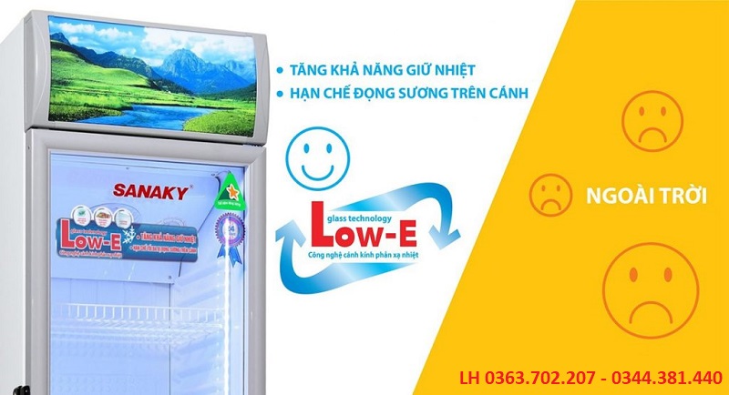 Công nghệ LOW-E giúp tủ hoạt động đạt hiệu quả cao nhất